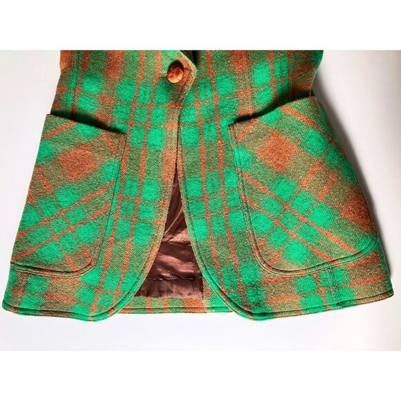 Smythe Checked Birkin Patch Pocket Blazer Multi Size 4 - Picture 8 of 9